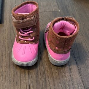Carters Pink and Brown Kids Boots